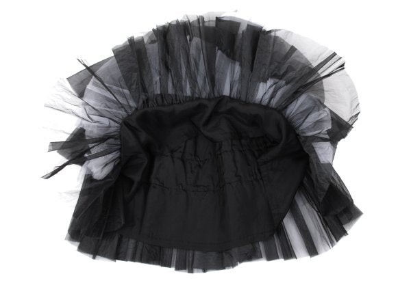 COMME des GARCONS 22AW Nylon Ruffle Skirt Black Size XS
