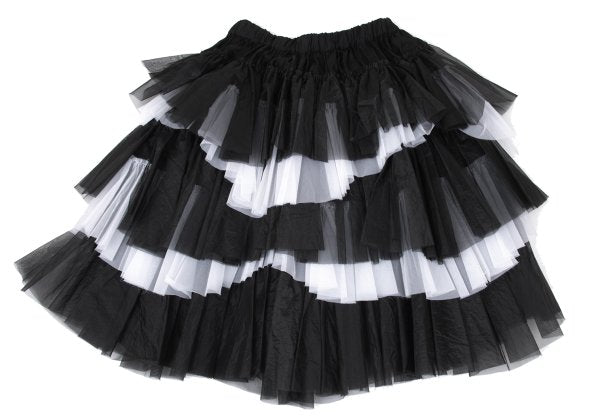 COMME des GARCONS 22AW Nylon Ruffle Skirt Black Size XS