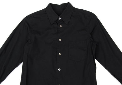 tricot COMME des GARCONS Cotton Raw Edge Blouse Black Size S