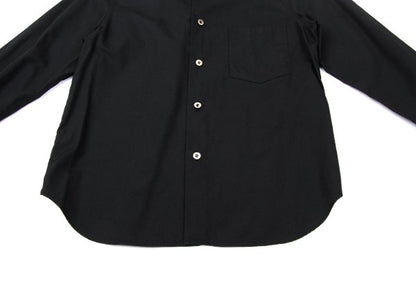 tricot COMME des GARCONS Cotton Raw Edge Blouse Black Size S