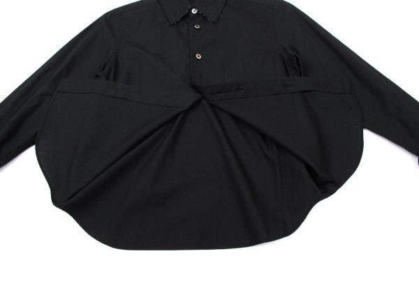 tricot COMME des GARCONS Cotton Raw Edge Blouse Black Size S