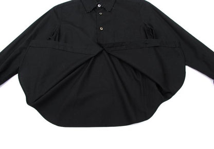 tricot COMME des GARCONS Cotton Raw Edge Blouse Black Size S