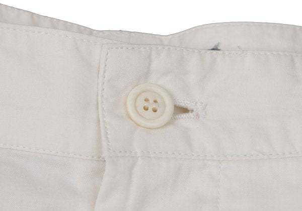 ISSEY MIYAKE MEN Cotton Tuck Design Pants Off-White Size S