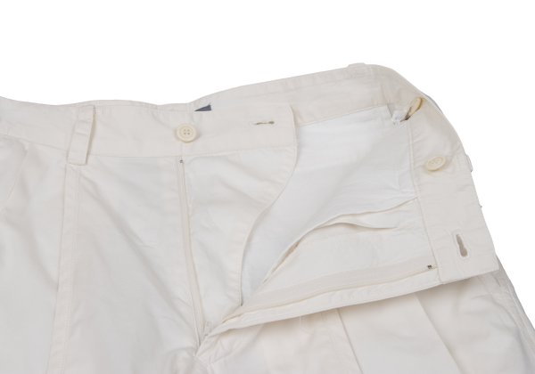 ISSEY MIYAKE MEN Cotton Tuck Design Pants Off-White Size S