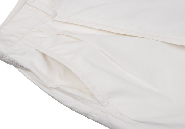 ISSEY MIYAKE MEN Cotton Tuck Design Pants Off-White Size S