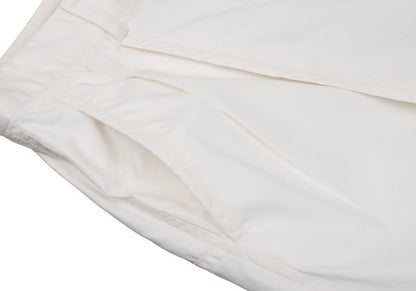 ISSEY MIYAKE MEN Cotton Tuck Design Pants Off-White Size S