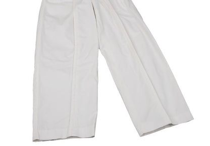 ISSEY MIYAKE MEN Cotton Tuck Design Pants Off-White Size S