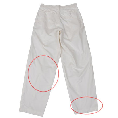 ISSEY MIYAKE MEN Cotton Tuck Design Pants Off-White Size S