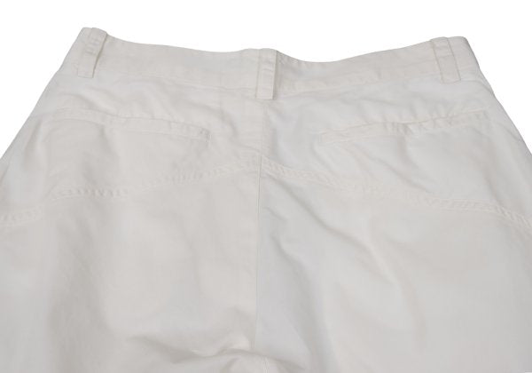 ISSEY MIYAKE MEN Cotton Tuck Design Pants Off-White Size S