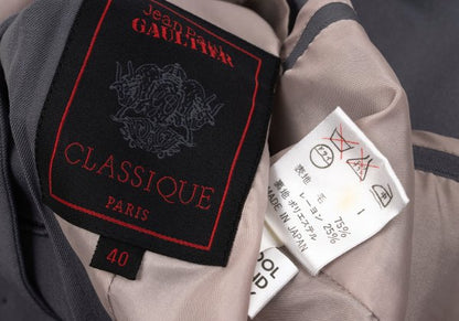 Jean Paul GAULTIER CLASSIQUE Wool Blend Jacket Gray Size 40