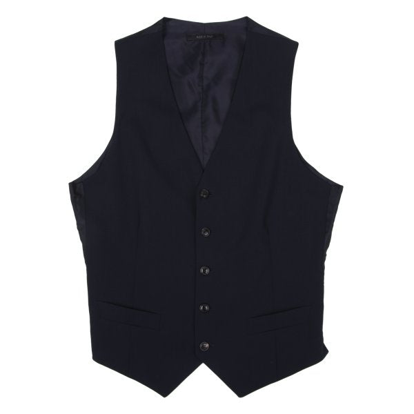 GIORGIO ARMANI Vegan Wool Gilet Navy Size 46R