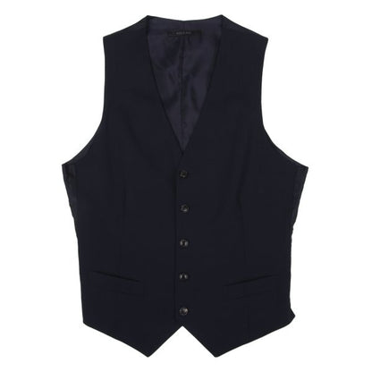GIORGIO ARMANI Vegan Wool Gilet Navy Size 46R