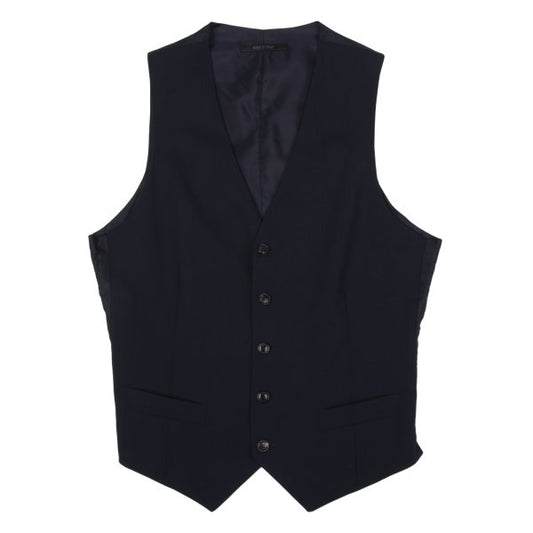 GIORGIO ARMANI Vegan Wool Gilet Navy Size 46R
