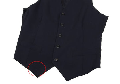 GIORGIO ARMANI Vegan Wool Gilet Navy Size 46R