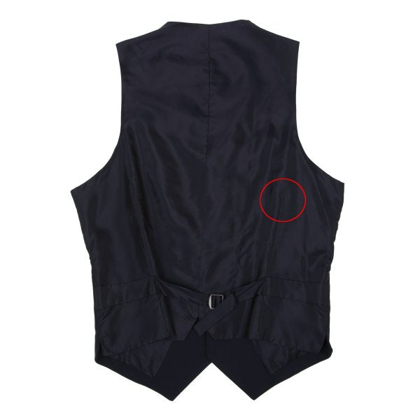 GIORGIO ARMANI Vegan Wool Gilet Navy Size 46R