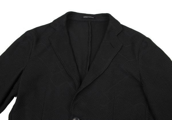 EMPORIO ARMANI Geometric Jacquard Jacket Black Size 46