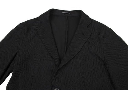 EMPORIO ARMANI Geometric Jacquard Jacket Black Size 46