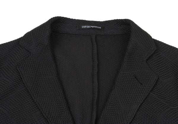 EMPORIO ARMANI Geometric Jacquard Jacket Black Size 46