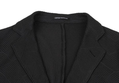 EMPORIO ARMANI Geometric Jacquard Jacket Black Size 46