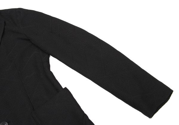 EMPORIO ARMANI Geometric Jacquard Jacket Black Size 46
