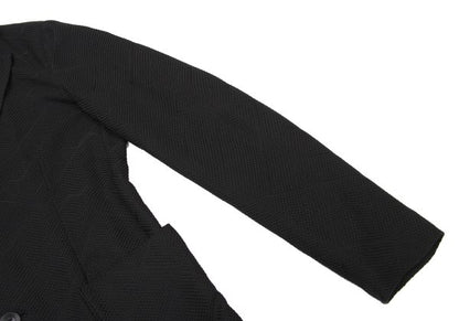 EMPORIO ARMANI Geometric Jacquard Jacket Black Size 46