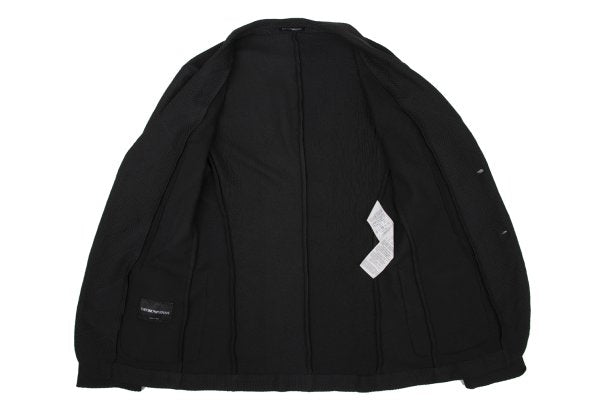 EMPORIO ARMANI Geometric Jacquard Jacket Black Size 46