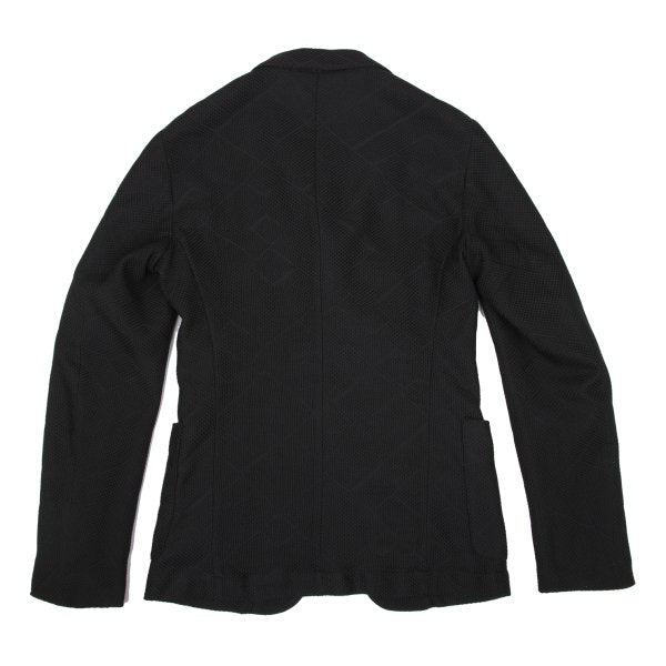 EMPORIO ARMANI Geometric Jacquard Jacket Black Size 46