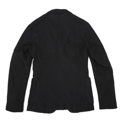 EMPORIO ARMANI Geometric Jacquard Jacket Black Size 46