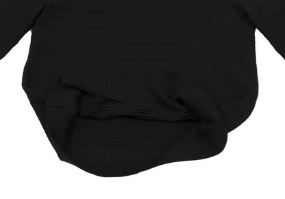 EMPORIO ARMANI Eagle Jacquard Border Sweater Black Size S