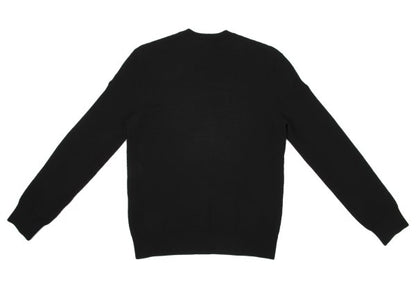 EMPORIO ARMANI Eagle Jacquard Border Sweater Black Size S