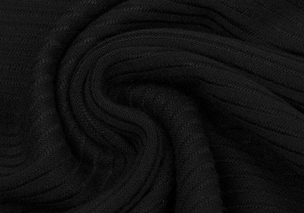 EMPORIO ARMANI Eagle Jacquard Border Sweater Black Size S
