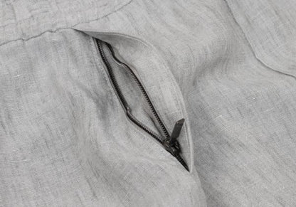 EMPORIO ARMANI Linen Pleated Easy Pants Size 44