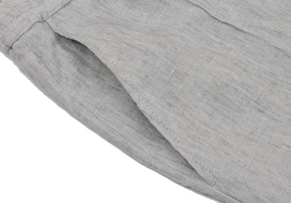 EMPORIO ARMANI Linen Pleated Easy Pants Size 44