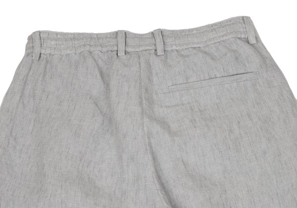 EMPORIO ARMANI Linen Pleated Easy Pants Size 44