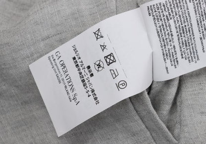 EMPORIO ARMANI Linen Pleated Easy Pants Size 44