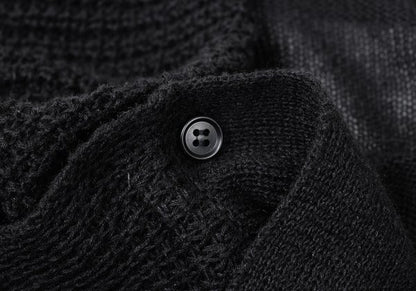 ATSURO TAYAMA Linen Cotton Double Zip Knit Sweater Size 36