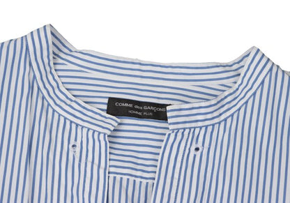 COMME des GARCONS HOMME PLUS Blue White Band Collar Size M