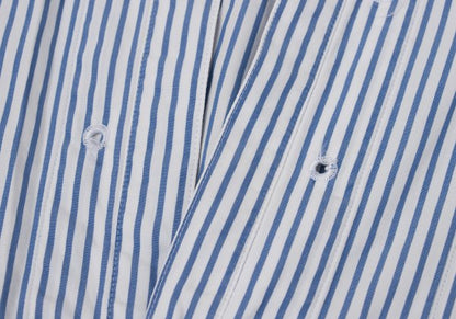 COMME des GARCONS HOMME PLUS Blue White Band Collar Size M
