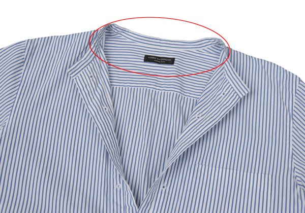 COMME des GARCONS HOMME PLUS Blue White Band Collar Size M