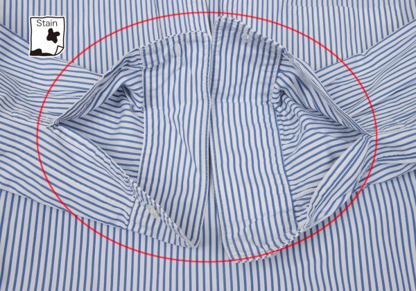 COMME des GARCONS HOMME PLUS Blue White Band Collar Size M