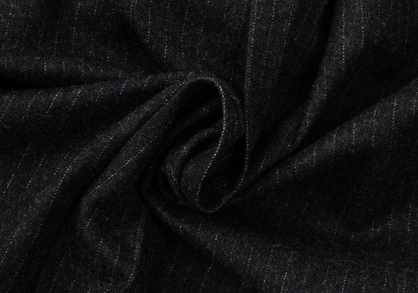 ETRO Wool Stripe Flap Pocket Shirt Charcoal Size 39