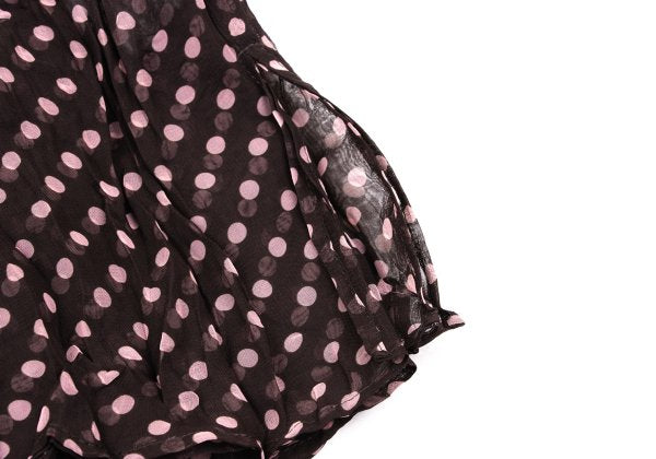 ISSEY MIYAKE FETE Wrinkle Pleat Dot China Blouse Pink Size 2