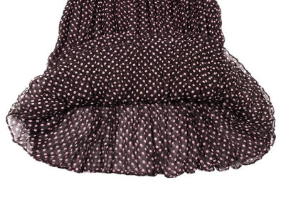 ISSEY MIYAKE FETE Wrinkle Pleats Dot Print Skirt Size 2