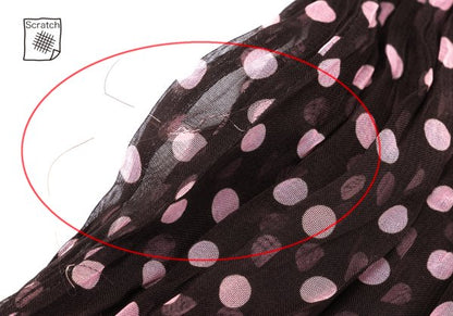 ISSEY MIYAKE FETE Wrinkle Pleats Dot Print Skirt Size 2