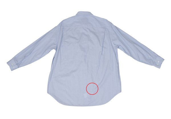 ARMANI COLLEZIONI Cotton Pin Check Long Shirt Blue Size 42