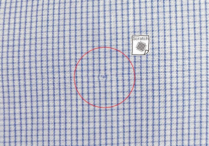 ARMANI COLLEZIONI Cotton Pin Check Long Shirt Blue Size 42