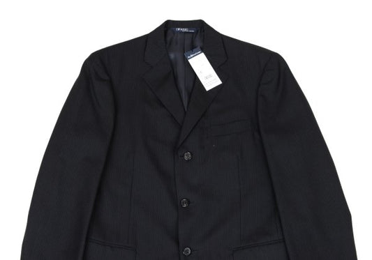 POLO by Ralph Lauren Wool Stripe Blazer Black Size A6