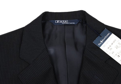 POLO by Ralph Lauren Wool Stripe Blazer Black Size A6