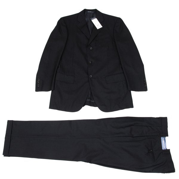 POLO by Ralph Lauren Wool Stripe Blazer Black Size A6