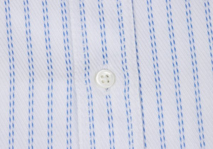 ARMANI COLLEZIONI Stitch Stripe Woven Shirt White Size 42